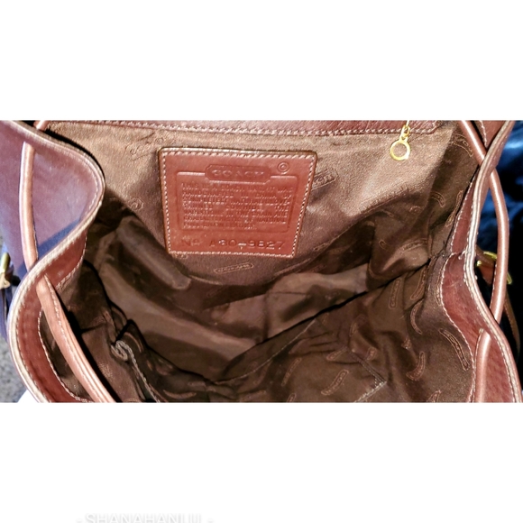 Coach 9827 Vintage Legacy West Hampton Mocha Leather Daypack/Backoack - Picture 9 of 12